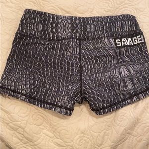 Snakeskin Savage Barbell Shorts